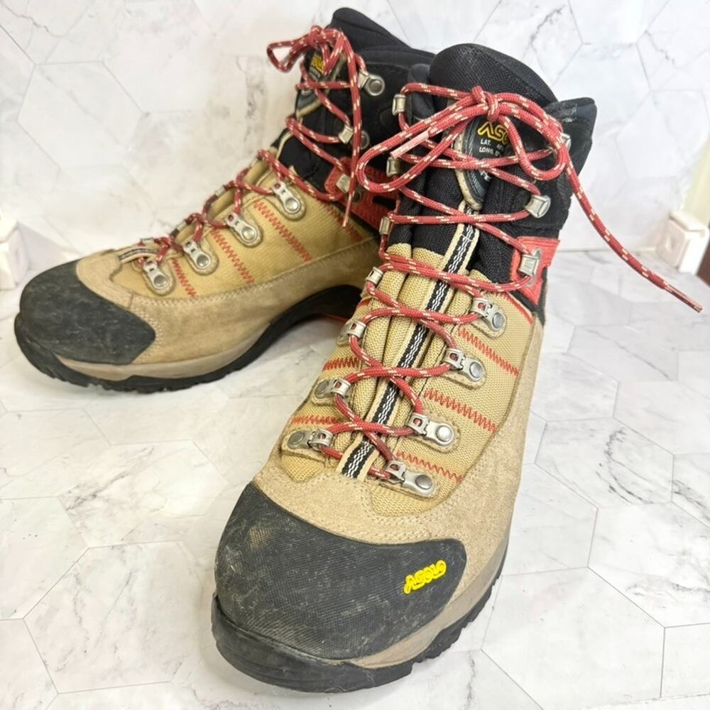 Asolo Fugitive Hiking Boots Men’s 13 EU 47.5 GTX Gore-Tex Tan/Black Waterproof